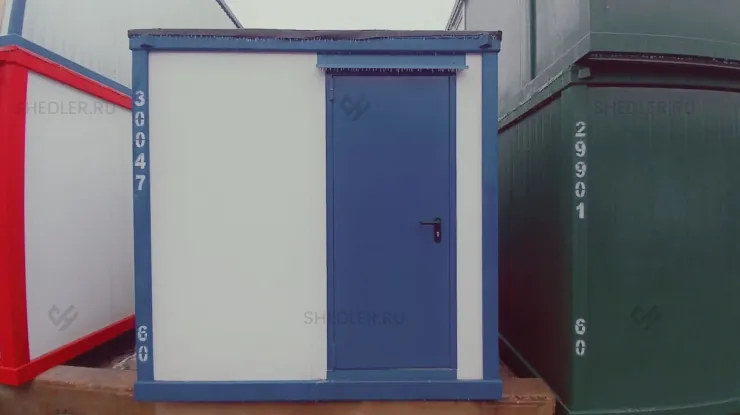 Сантехнический БКСП Шедлер с чашами Генуя и раковинами в г. Великий Новгород из сэндвич-панелей