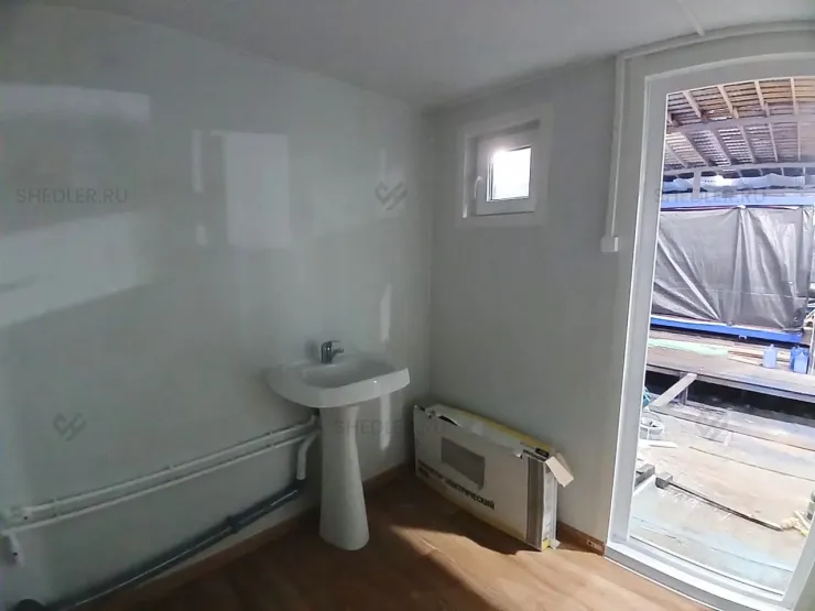 Сантехнический модульный блок-контейнер Shedler БК-013 в Тульской области внутри