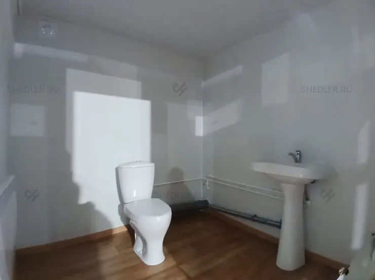 Сантехнический модульный блок-контейнер Shedler БК-013 в Тульской области с туалетом