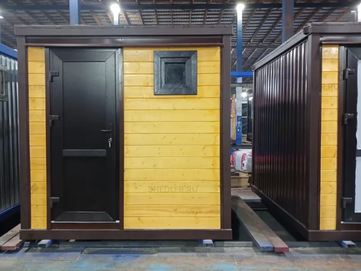 Сантехнический модульный блок-контейнер Shedler БК-013 в Тульской области с отделкой