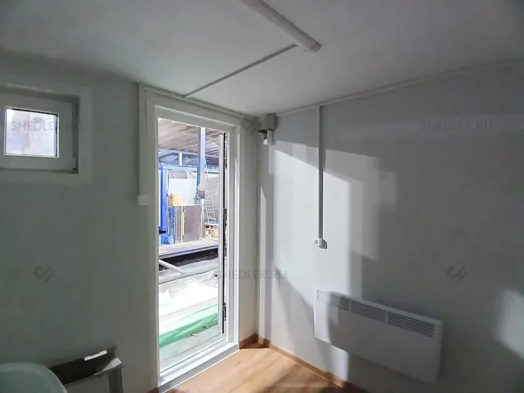 Сантехнический модульный блок-контейнер Shedler БК-013 в Тульской области с внутренней  отделкой