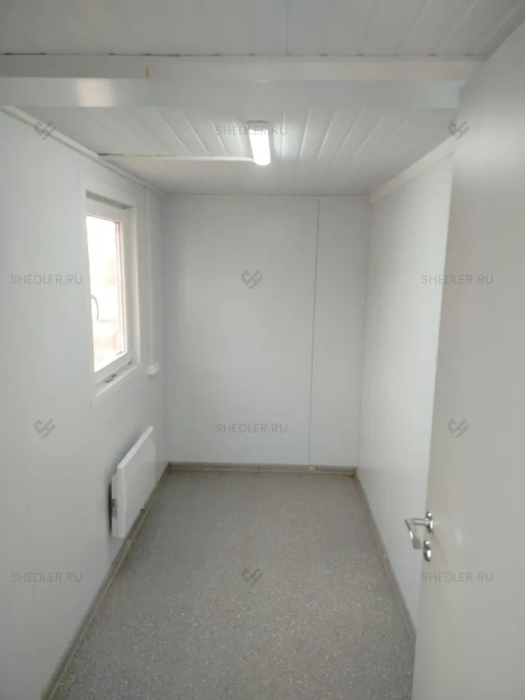 Модульное здание Шедлер на основе БКСП-00 из сэндвич-панелей в селе Лайково, Московская область с внутренней отделкой