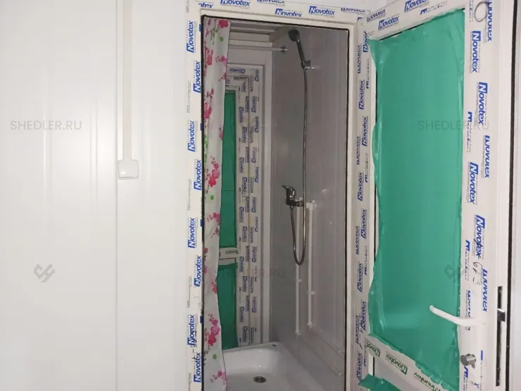 Отделка душевой для заказчика