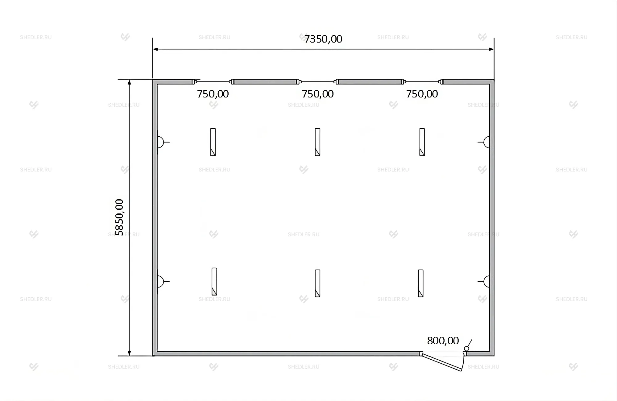 Модульное здание SHEDLER М-15 ДВП фото