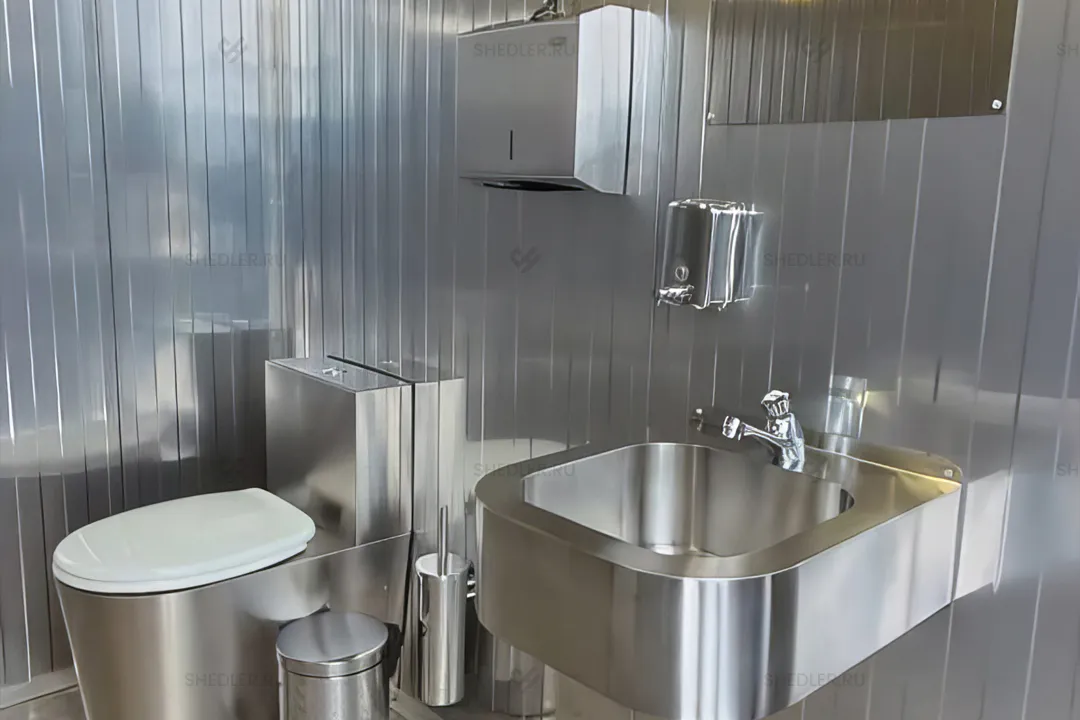 Внутреннее оборудование модульного туалета SHEDLER