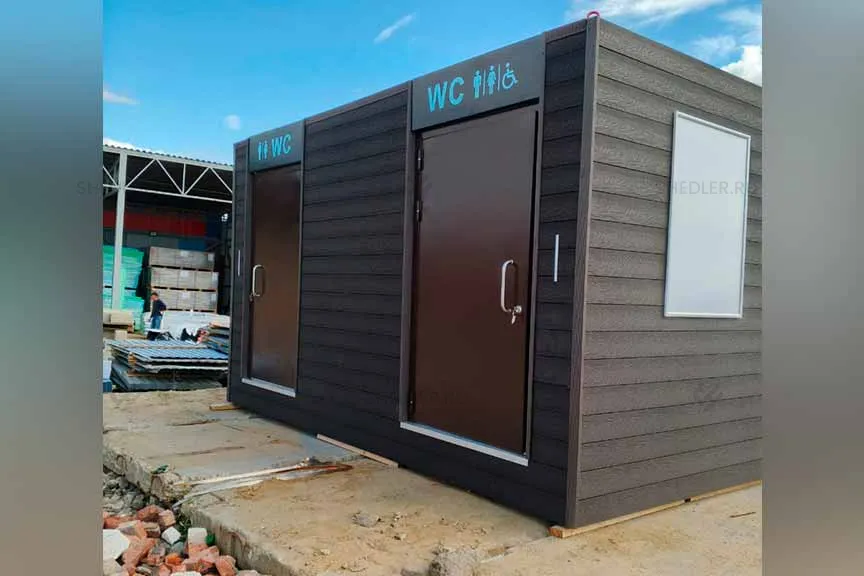 Модульный туалет 2 отдела SHEDLER